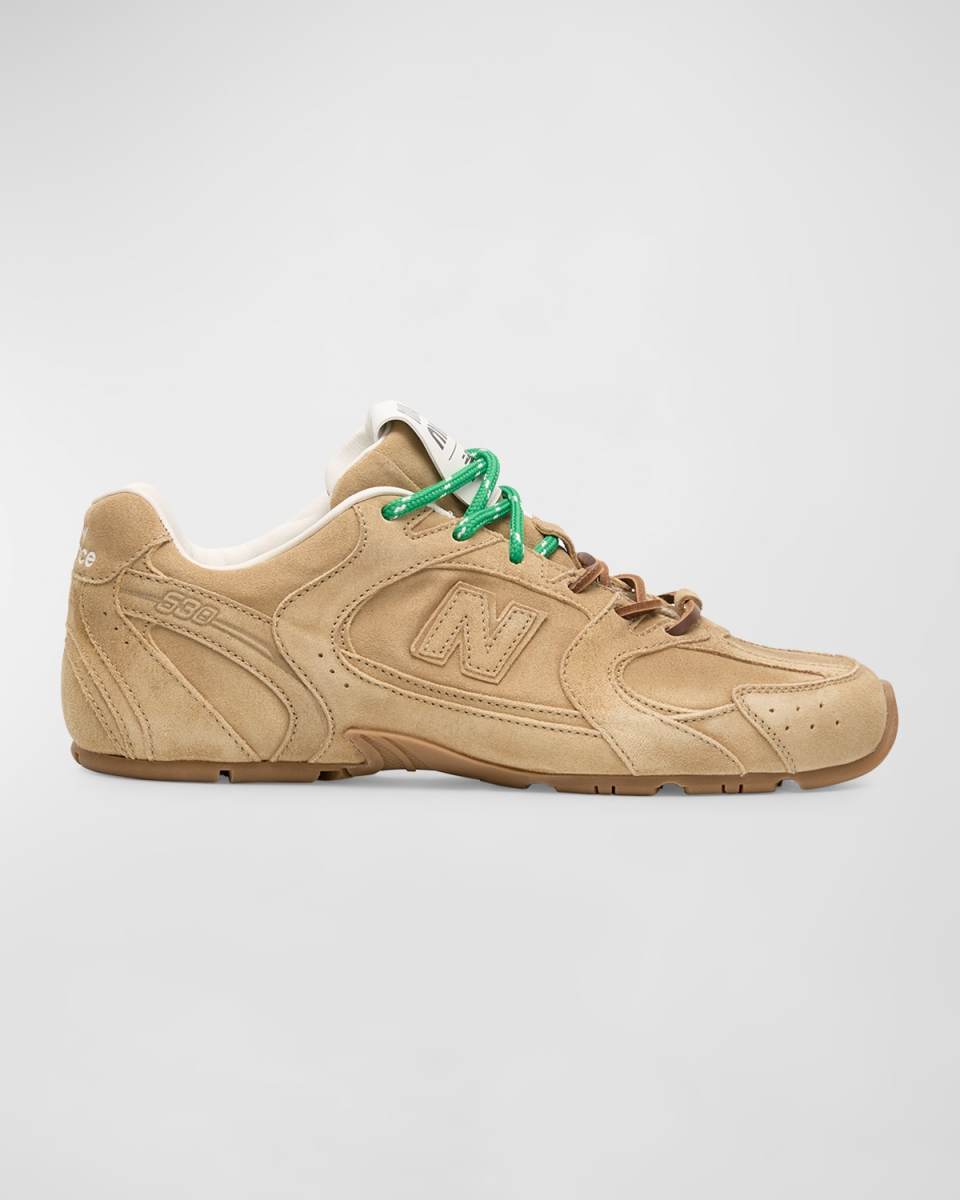 x New Balance Tonal Suede Double Lace Sneakers